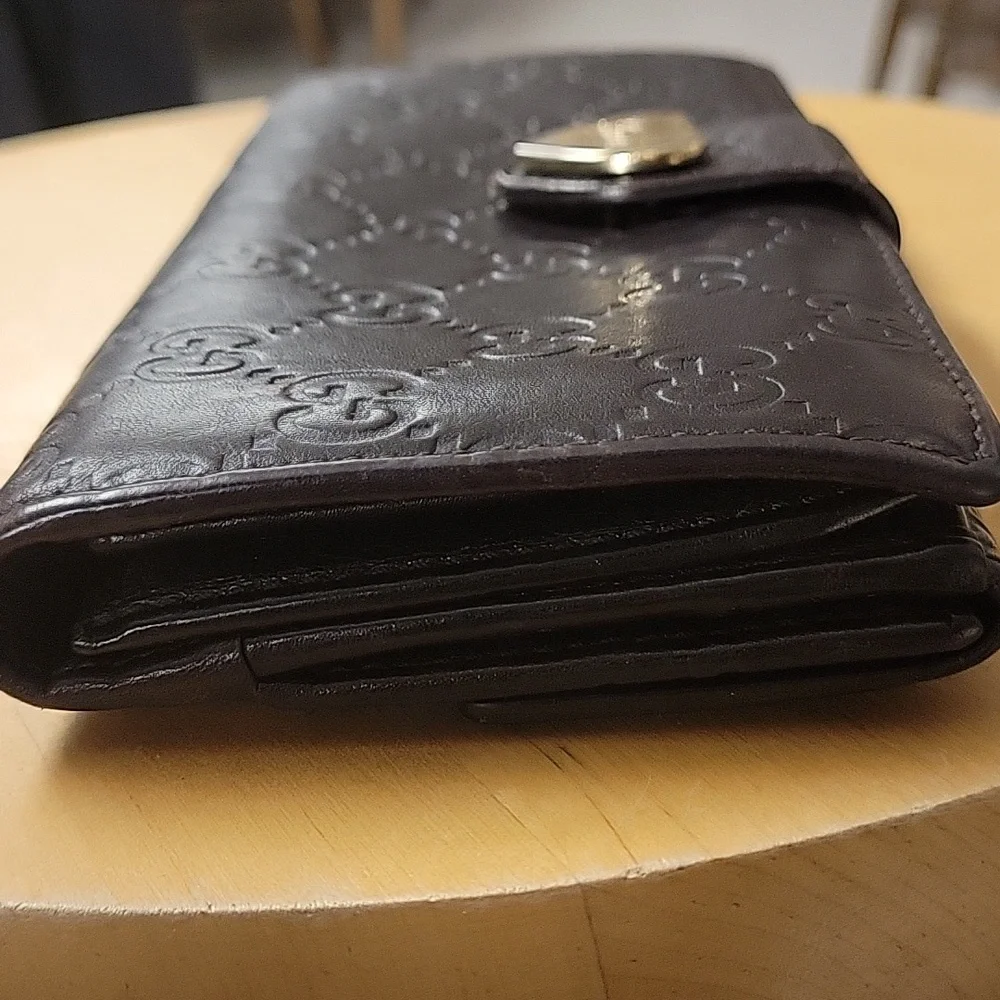 Authentic GUCCI Wallet Double Sided Wallet Ladies Heart Plat - Picture 4 of 8
